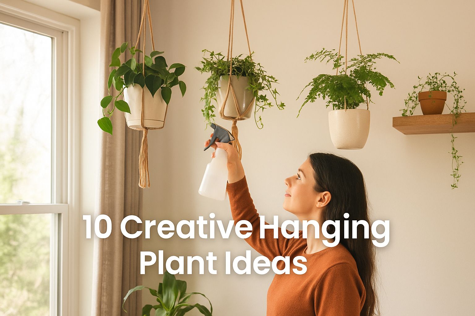 10 creative hanging plant ideas for apartment gardening by Urban Plant.